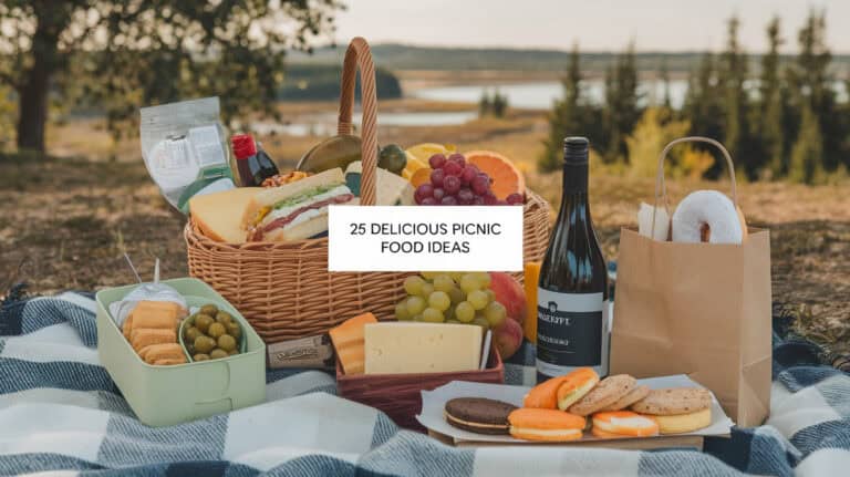 25 Delicious Picnic Food Ideas - Upgrade your picnic experience with our selection of easy picnic recipes and portable picnic snacks. Embrace outdoor dining with our summer picnic basket ideas, offering a variety of healthy picnic meals and picnic finger foods for all to savor. Remember to include picnic desserts and refreshing picnic drinks in your basket. Explore our assortment of quick picnic lunch ideas, gourmet picnic food, and eco-friendly picnic sandwiches to elevate your next outdoor outing.