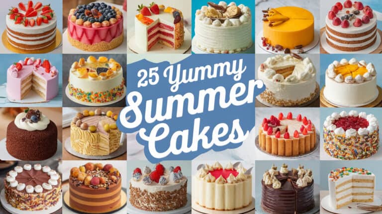 25 Yummy Summer Cakes - Summer cakes are a delight for the senses. Immerse yourself in summertime treats and layer cakes bursting with tropical fruits. Illuminate your festivities with summer-perfect lemon drizzles and floral-adorned cakes, ideal for garden gatherings. Indulge in ice cream-infused delights or zesty citrus cakes.