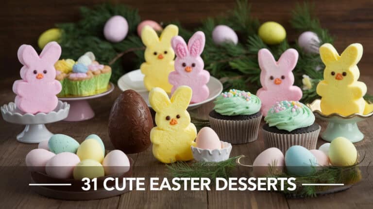 31 Cute Easter Desserts 1 - Explore the delight of Easter with our adorable, simple Easter treats. Whether it's charming Easter bunny confections or colorful Easter egg delights, alongside Easter cookies and cupcakes, there's a delightful option for every palate. Unearth effortless Easter dessert concoctions such as Easter dessert bars, Easter pie variations, luscious strawberry treats, and beyond.