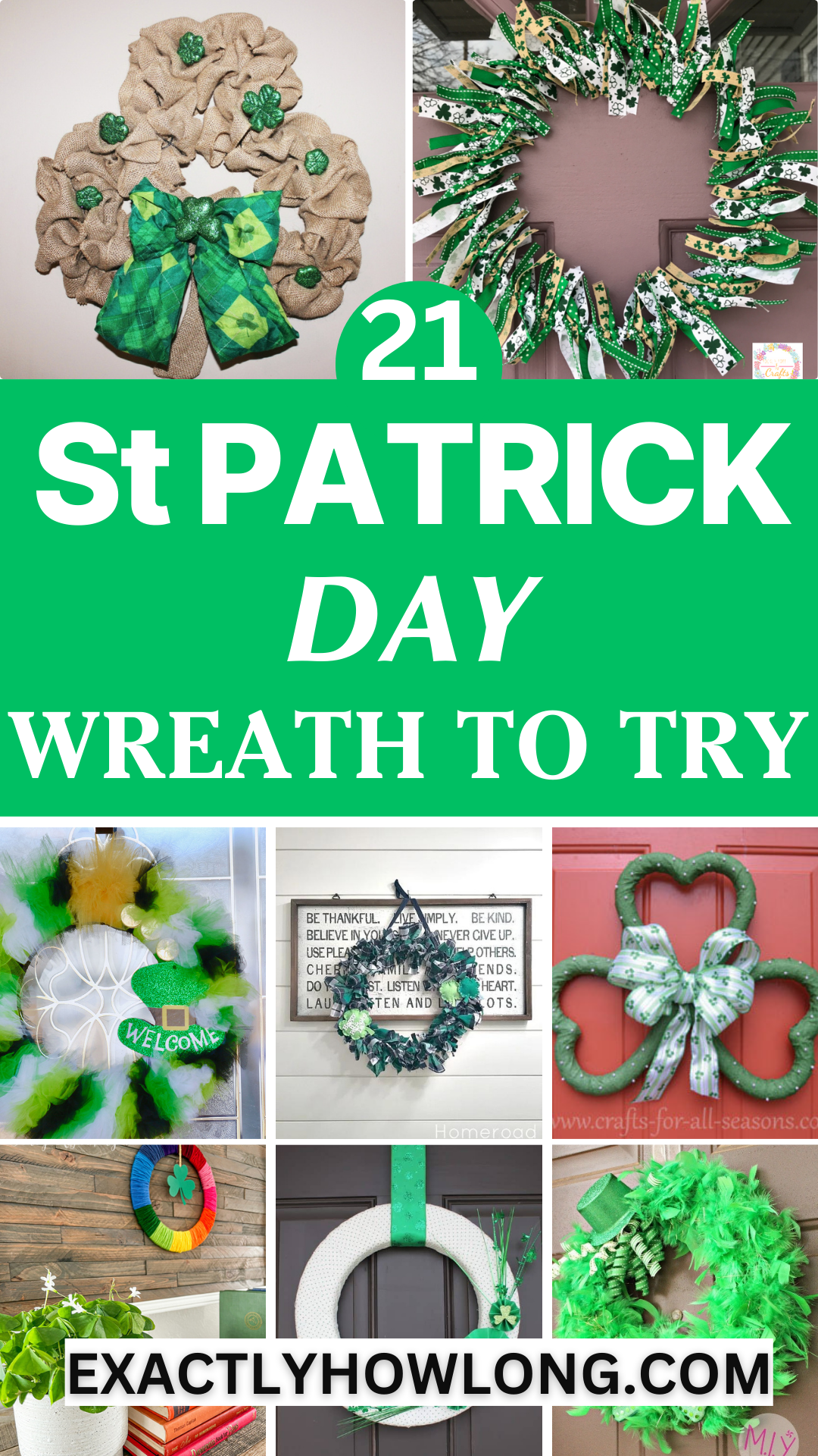 Dollar Tree St Patrick's Day Wreaths