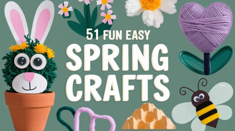 51 Fun Easy Spring Crafts - Explore the delight of making spring crafts with toddlers using our simple preschool Easter crafts! Entertain your young ones with a variety of vibrant spring crafts and engaging activities, ranging from nature-themed creations to straightforward Easter projects.