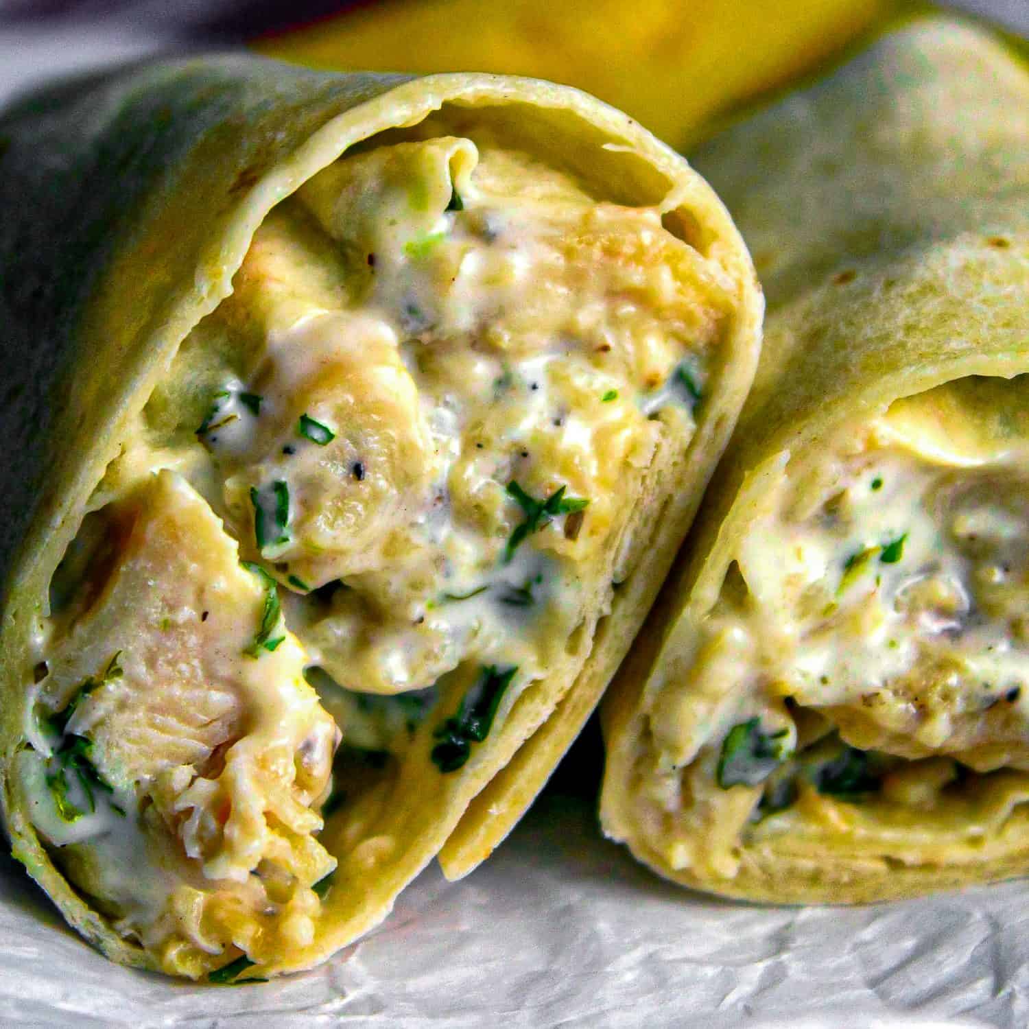 25 Easy High School Lunch Ideas 13 Ranch Chicken Wraps 1 edited