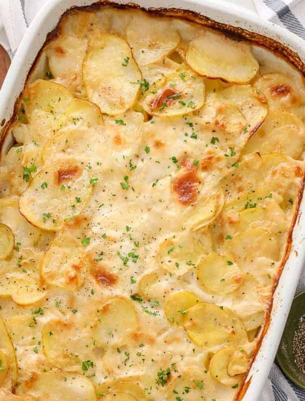 Scalloped Potatoes - Explore our vibrant Easter recipe collection for your holiday gatherings! Discover an array of dishes ranging from classic Easter dinner options showcasing ham and lamb, to inventive side dishes and party fare suggestions, ensuring there's something for every taste bud.