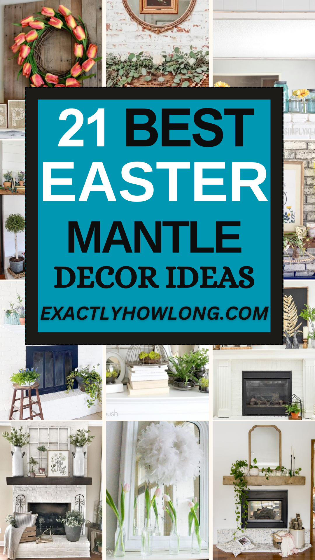Decorate your mantle for spring with DIY decorations