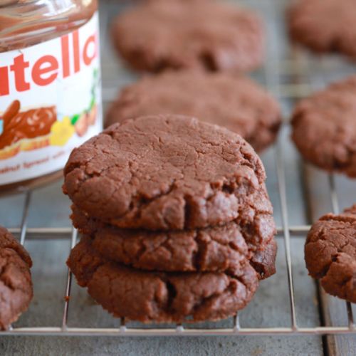 Vignette de biscuit au Nutella à trois ingrédients