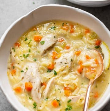 lemon chicken orzo soup 3 360x361 1 - Searching for simple and nutritious soup recipes? Search no more! Our collection of flavorful and healthful soup recipes is ideal for both the slow cooker and the Instant Pot. From tomato soup to chicken miso soup, you're all set. So, why not experiment with one of these nutritious soup concepts today?