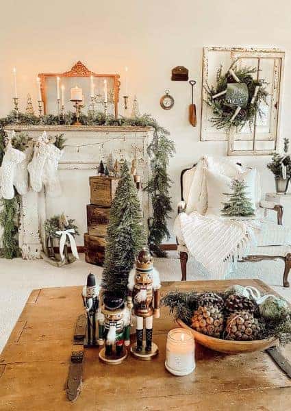 neutral christmas decor 28 - Are you in search of distinctive and budget-friendly DIY rustic Christmas ornaments? Dollar store Christmas decor offers an excellent opportunity to embellish your dwelling economically. I've compiled a selection of Christmas decoration concepts to kickstart your creative endeavors at home.