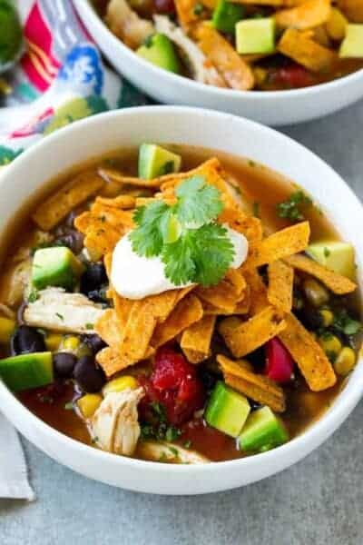 slow cooker chicken tortilla soup 4 - Searching for simple and nutritious soup recipes? Search no more! Our collection of flavorful and healthful soup recipes is ideal for both the slow cooker and the Instant Pot. From tomato soup to chicken miso soup, you're all set. So, why not experiment with one of these nutritious soup concepts today?