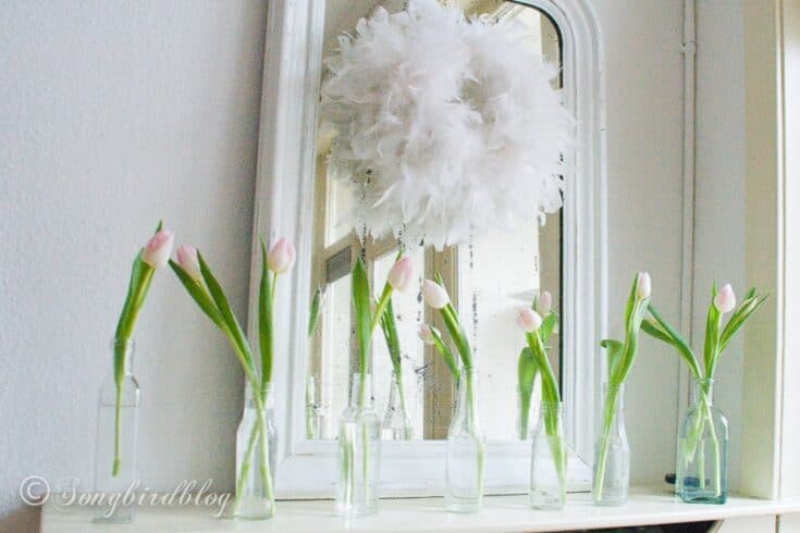 tulip mantel - Refresh your dwelling with these straightforward spring mantle decor ideas you can do yourself! Whether you prefer traditional Easter mantle adornments or contemporary designs, discover inspiration to suit every preference. Our affordable yet stylish spring mantle flower displays are ideal for a seasonal update.