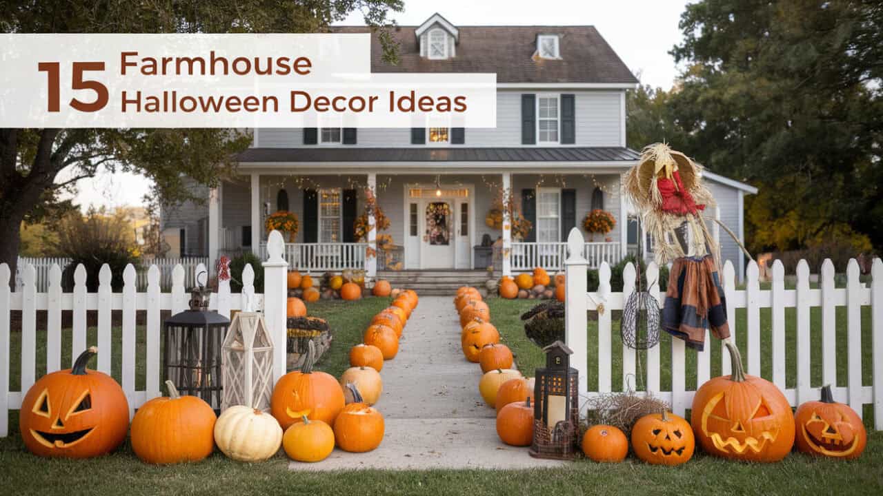 15 Best Farmhouse Halloween Decor Ideas