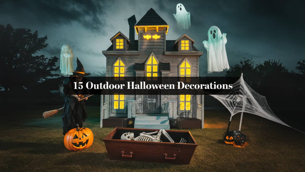 15 Easy Outdoor Halloween Decorations