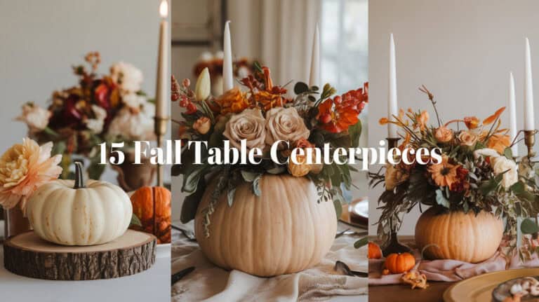 15 Fall Table Centerpieces - Creating inviting and memorable tablescapes for the fall season transforms ordinary dining into a celebration of autumn’s abundance. In this guide, we delve into the art of crafting fall table centerpieces that capture the essence of the season, using nature’s palette to enhance any dining experience.