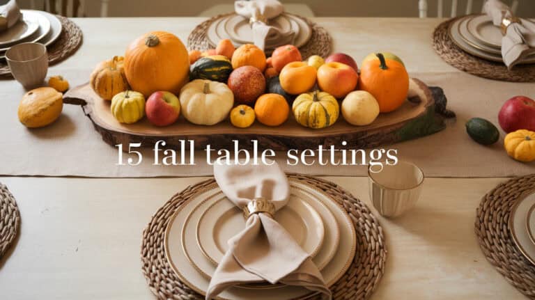 15 Stunning Fall Table Settings - Autumn brings a rich tapestry of colors and textures, making it the perfect time to refresh your dining experience with creative and inviting table settings. As the leaves turn and the air cools, gatherings around the table become more frequent, from casual family dinners to festive holiday feasts.