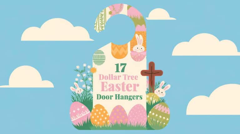 17 Brilliant Dollar Tree Easter Door Hangers 1 - Explore delightful Easter door hangers from Dollar Tree, perfect for enhancing your Easter door decor! Delve into our array of DIY Easter door hanger concepts, ranging from rustic to contemporary styles. Embrace the festive spirit with DIY Easter wreaths, decorations featuring bunnies and eggs, and customized wooden Easter signs.