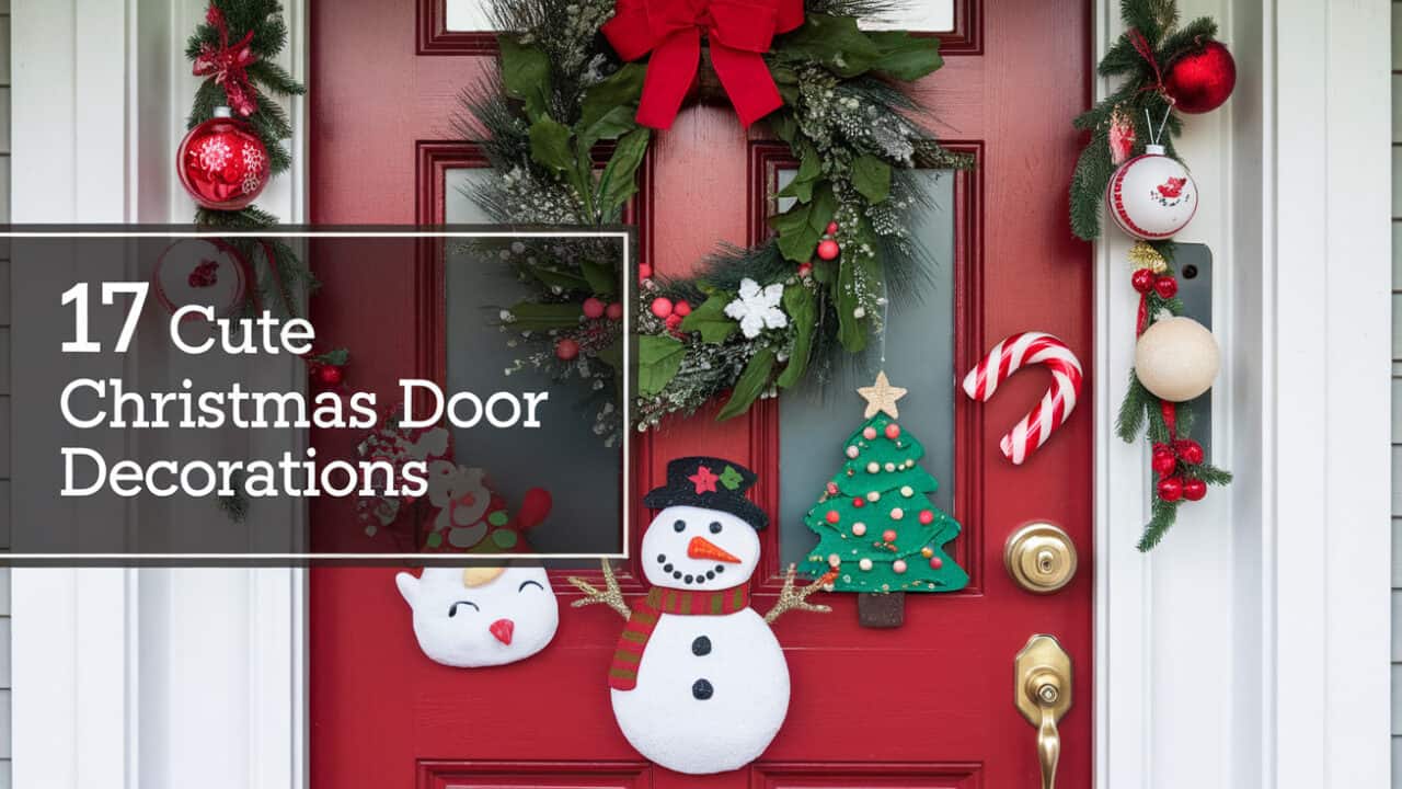 17 Cute Christmas Door Decorations