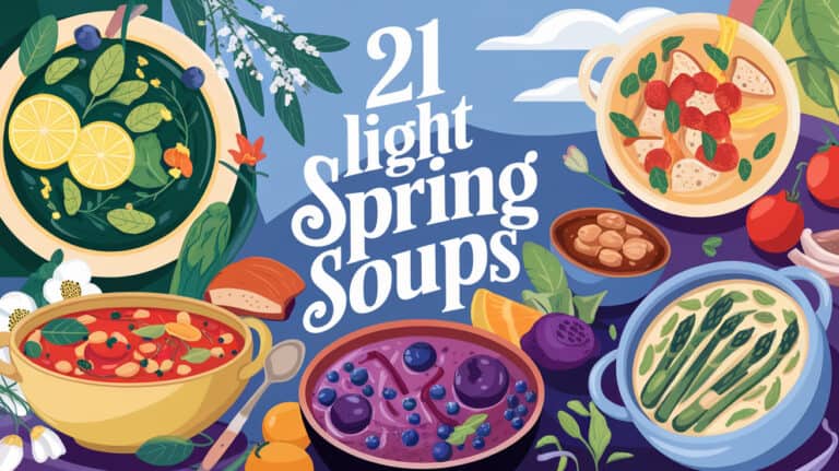 21 Best Light Spring Soups - Spring is the perfect season to refresh and rejuvenate your diet, and what better way to do so than by incorporating the vibrant, fresh produce available this time of year into delicious soup recipes. As the weather begins to warm, the desire for lighter, more refreshing meals grows, making soups a wonderful transitional dish from the hearty stews of winter to the crisp salads of summer.