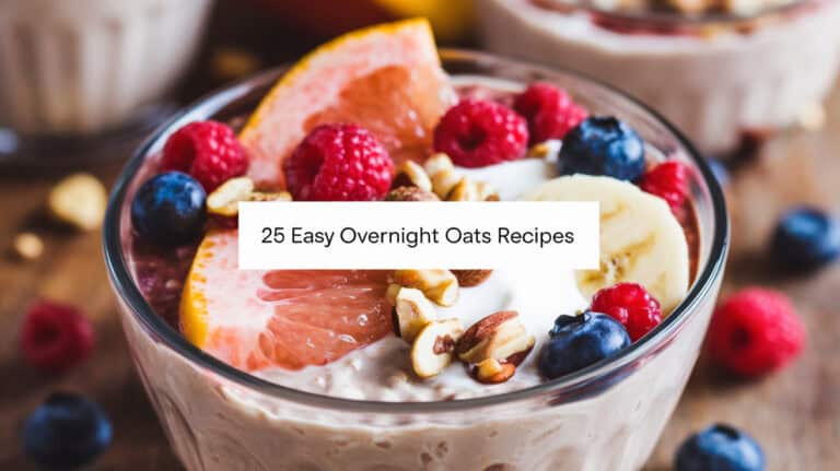 25 Easy Overnight Oats Recipes - Overnight oats have become a staple for those seeking a nutritious, convenient, and versatile breakfast option. This no-cook method involves soaking oats in a liquid, such as milk or yogurt, overnight in the refrigerator. The soaking process allows the oats to absorb the liquid, softening them to a creamy texture by morning, ready to eat without any additional preparation. This technique not only saves time but also enhances the digestibility and availability of nutrients.