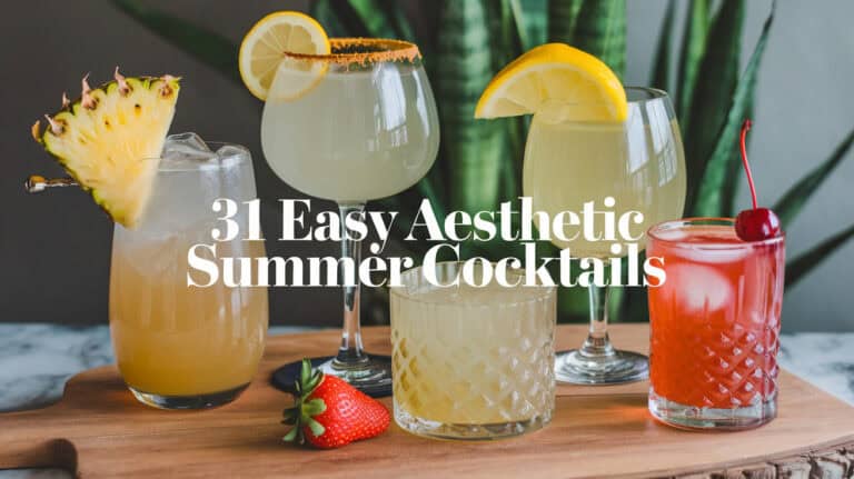 31 Easy Aesthetic Summer Cocktails - Summer cocktails are the perfect way to cool down and enjoy the warmer weather. Whether you're lounging by the pool, hosting a barbecue, or simply relaxing in your backyard, having a refreshing cocktail in hand can enhance the experience.