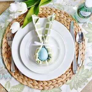 Easter Bunny Napkin Fold - Embrace the allure of DIY dollar tree farmhouse Easter decoration concepts! Uncover rustic Easter table arrangements and homemade farmhouse Easter entrance adornments to establish a cozy, inviting ambiance.