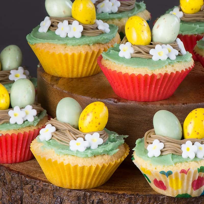 Easter Nest Cupcakes 8 - Explore the Easter spirit with our delightful Easter cupcakes! Including charming Easter bunny cupcakes and Easter egg cupcakes, our selection of easy Easter desserts is sure to please. Uncover DIY Easter cupcake toppers and vibrant spring cupcake decorations to elevate your treats.