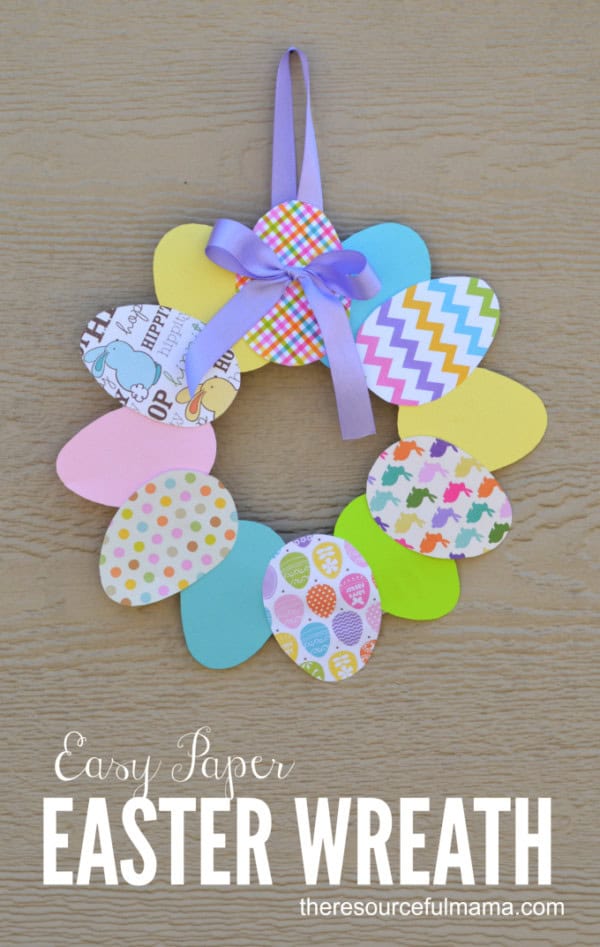 Easter egg Easter wreath - Discover the allure of crafting your own Easter wreaths for the front door with these imaginative Easter wreath decoration concepts! Embrace a variety of styles, including rustic Easter wreaths, Easter egg wreaths, Easter bunny wreaths, and Easter basket wreaths, as well as vibrant spring flower wreaths.