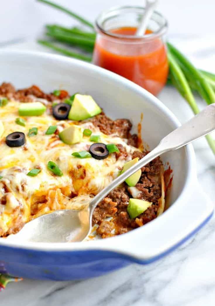 Healthy 4 Ingredient Enchilada Casserole 8 - Explore a plethora of family dinner ideas that won't break the bank! Delve into speedy weeknight meals, ideal for families with jam-packed schedules. We have a wide array of options, from effortless one-pot dishes to recipes tailored to please the kids.