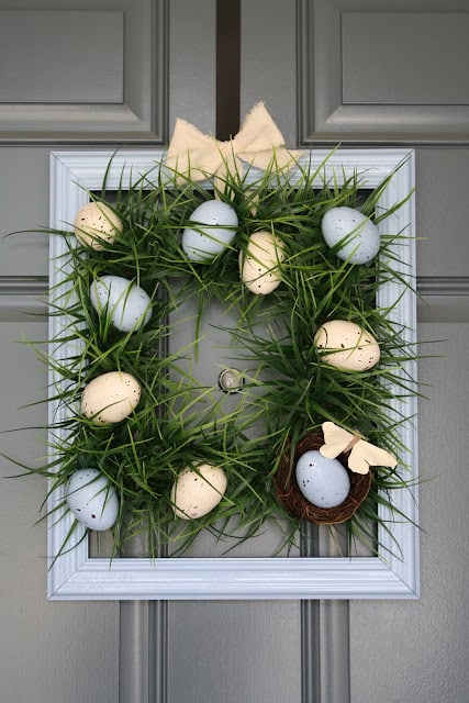 IMG 0239 - Discover the allure of crafting your own Easter wreaths for the front door with these imaginative Easter wreath decoration concepts! Embrace a variety of styles, including rustic Easter wreaths, Easter egg wreaths, Easter bunny wreaths, and Easter basket wreaths, as well as vibrant spring flower wreaths.