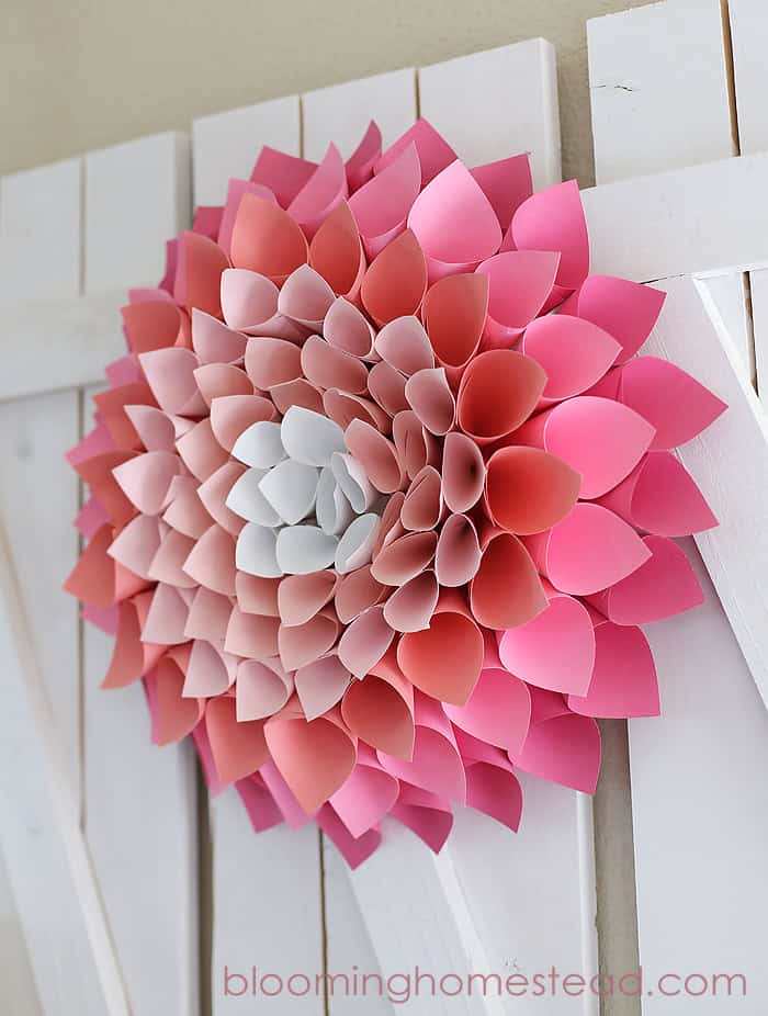 Paper Wreath By Blooming Homestead2 - Dive right into spring with these simple homemade Easter craft projects for both children and adults! From cute Easter bunny crafts to stunning DIY Easter decorations, we offer a wide range of Easter craft ideas suitable for all ages. Explore effortless Easter craft activities, such as decorating eggs and printable Easter crafts, to keep the little ones engaged.