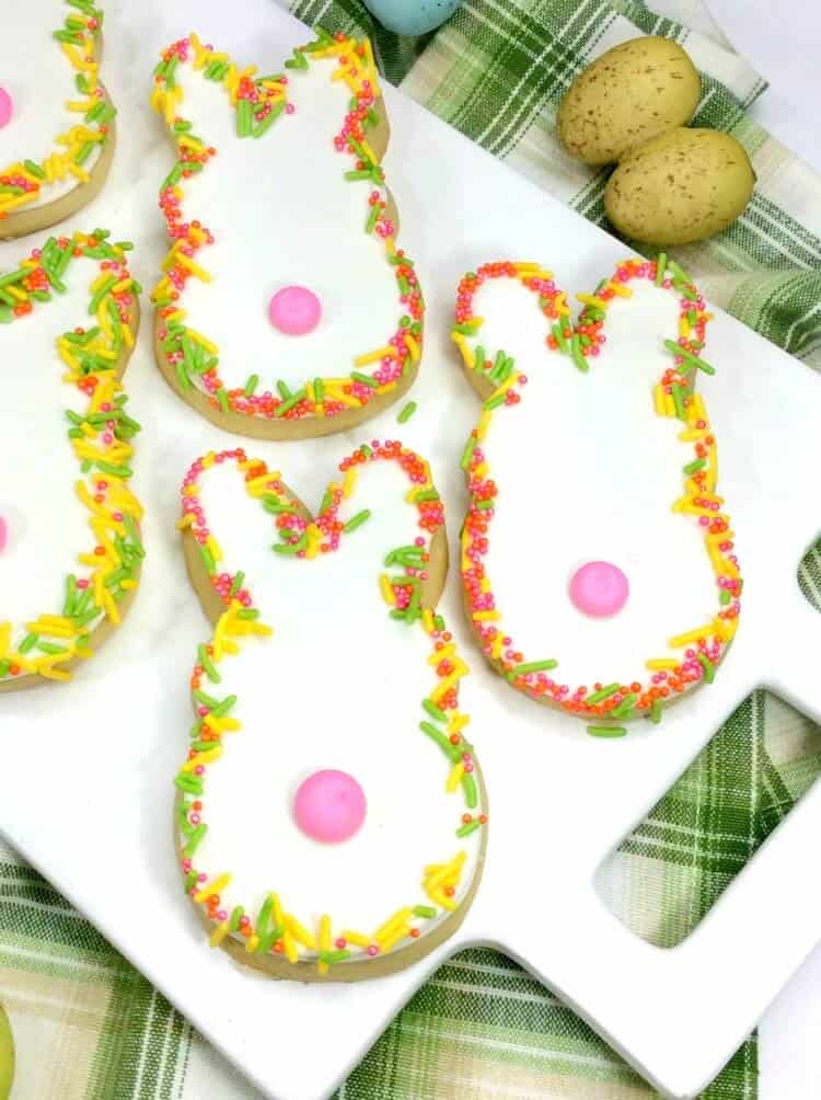 easter bunny sprinkle cookies 3 - Delve into the Easter spirit with our simple yet delightful Easter cookies for children! From adorable bunny-shaped cookies to beautifully adorned egg cookies, we offer a variety of recipes that will add a festive flair to your holiday celebration.