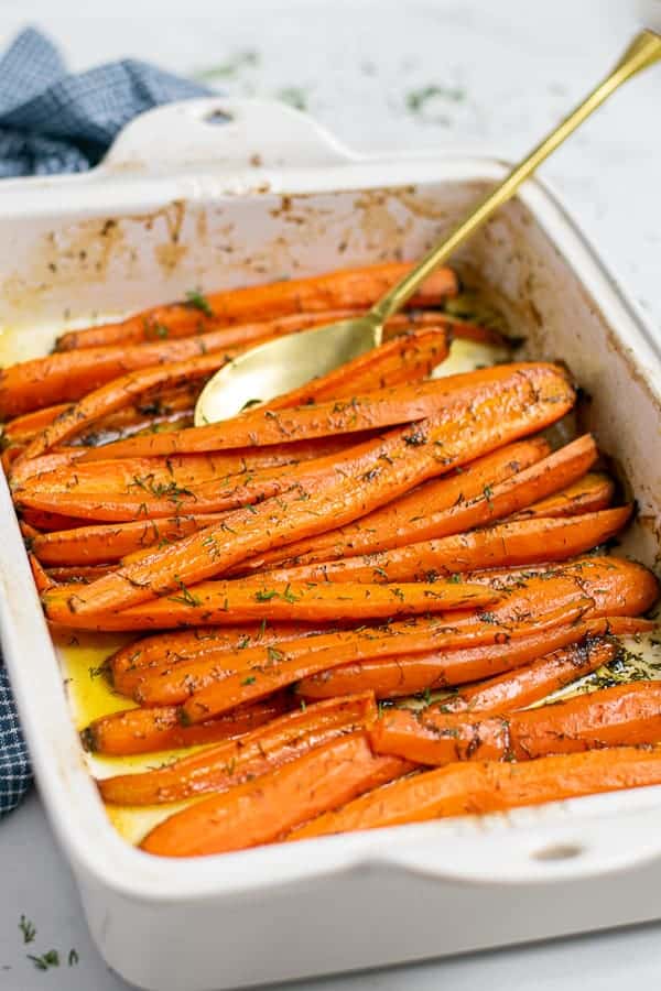 featured raosted carrots dill - Explore the delight of Easter culinary inspirations with our collection of effortless Easter recipes designed for a large gathering! Embrace a spectrum of options ranging from classic Easter dinner dishes to inventive vegan Easter fare and gluten-free alternatives, ensuring inclusivity for all tastes.