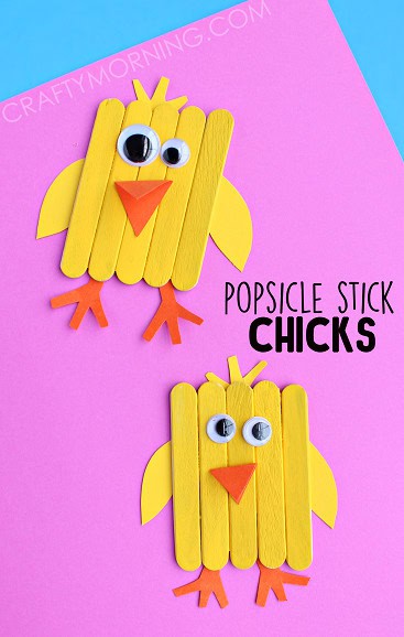 popsicle stick easter chick craft for kids - Dive right into spring with these simple homemade Easter craft projects for both children and adults! From cute Easter bunny crafts to stunning DIY Easter decorations, we offer a wide range of Easter craft ideas suitable for all ages. Explore effortless Easter craft activities, such as decorating eggs and printable Easter crafts, to keep the little ones engaged.