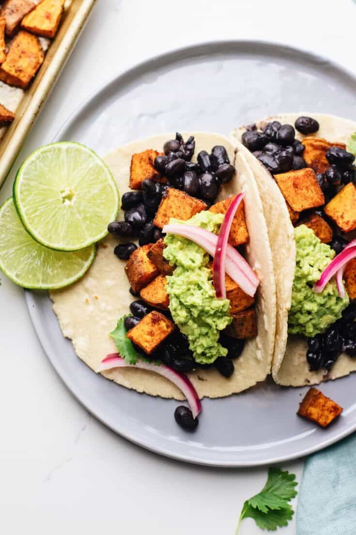 sweet potato black bean tacos 1 - Explore a plethora of family dinner ideas that won't break the bank! Delve into speedy weeknight meals, ideal for families with jam-packed schedules. We have a wide array of options, from effortless one-pot dishes to recipes tailored to please the kids.