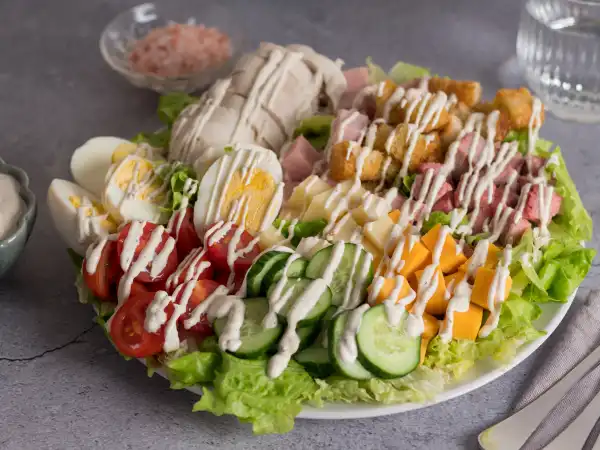 1 31 - When a dish takes you back in time, you know it's going to be good. With so many salad choices, let Keller's Classic Chef Salad take you back to the not-so-basic basics. Crispy, fresh romaine lettuce is topped with the always-loved hard-boiled eggs, juicy cherry tomatoes, crunchy cucumbers, flavorful cheddar and Swiss cheeses, savory croutons, along with a load of your favorite meats for an anything but basic taste. With your choice of dressing, Keller's Classic Chef Salad is known throughout the land as the freshest you can find. Some things never change... and this one is chef approved (ha, ha) and just so good!