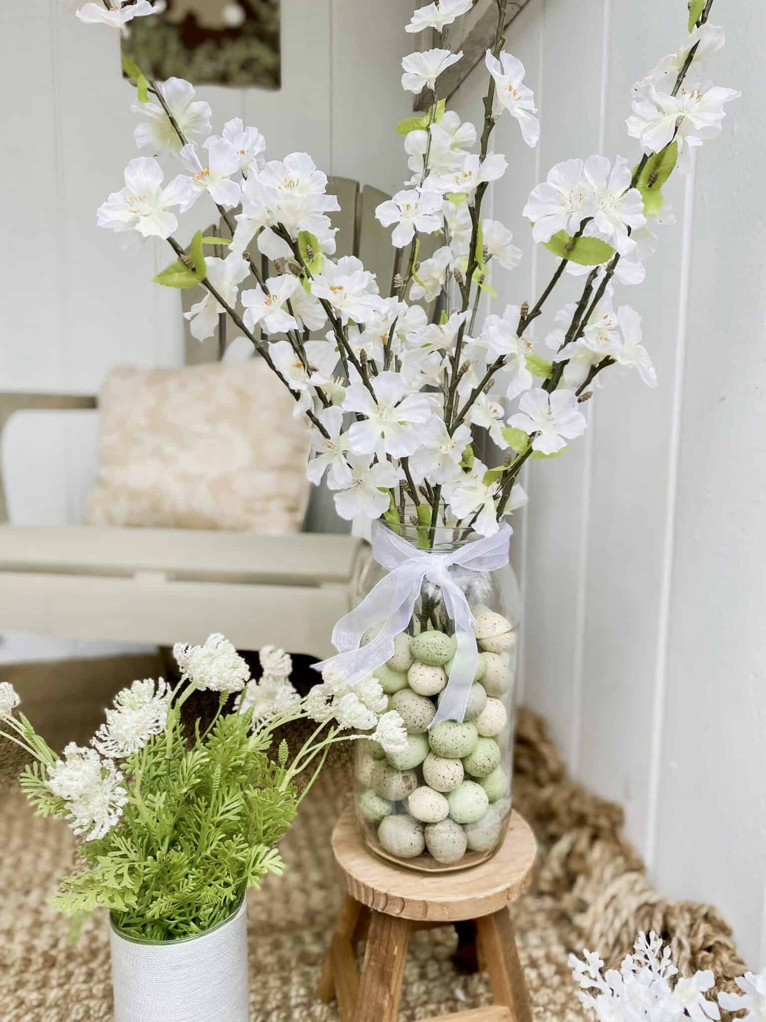 image 211 - Embrace the allure of DIY dollar tree farmhouse Easter decoration concepts! Uncover rustic Easter table arrangements and homemade farmhouse Easter entrance adornments to establish a cozy, inviting ambiance.