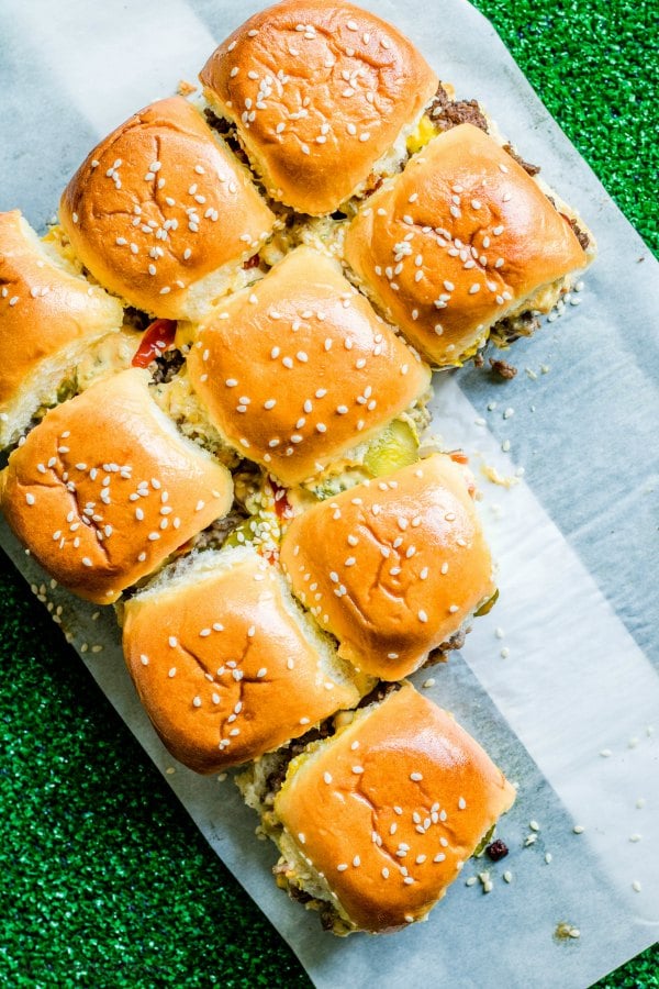 31 Best Super Bowl Party Food 24 Big Mac Sliders top shot