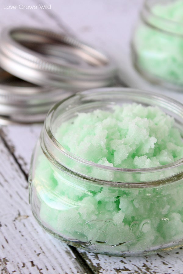 DIY Mint Sugar Scrub 5