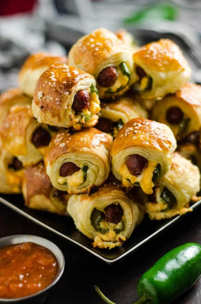 31 Best Super Bowl Party Food 10 Jalapeno Popper Pigs in a Blanket 27