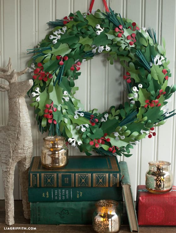 Paper Christmas Wreath