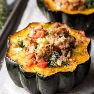 Sausage Stuffed Squash 9