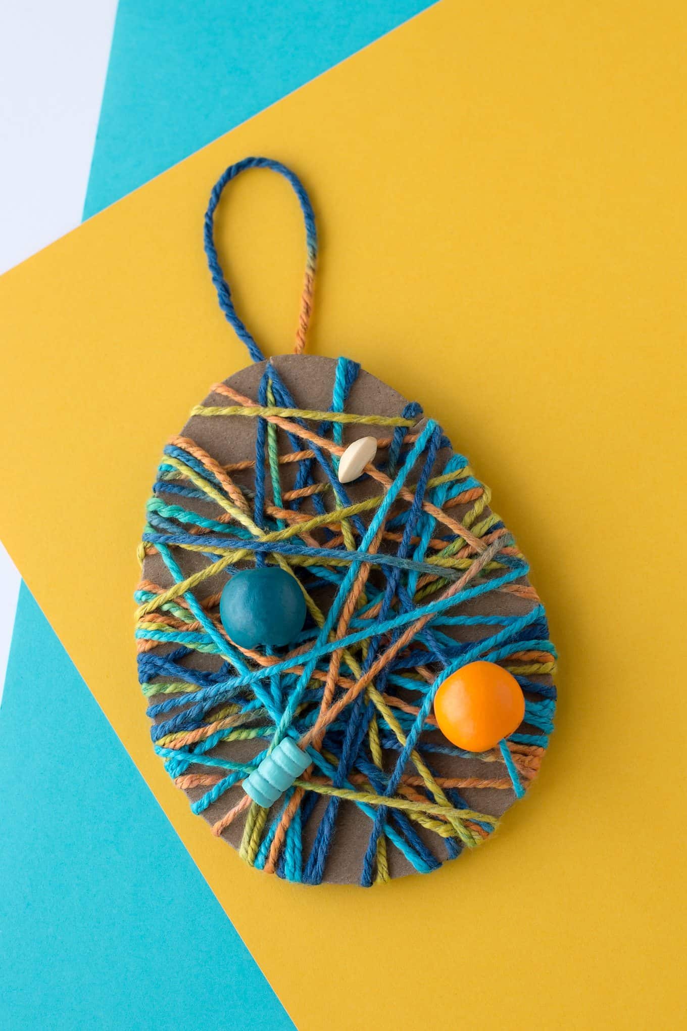 Yarn Wrapped Egg Craft 6