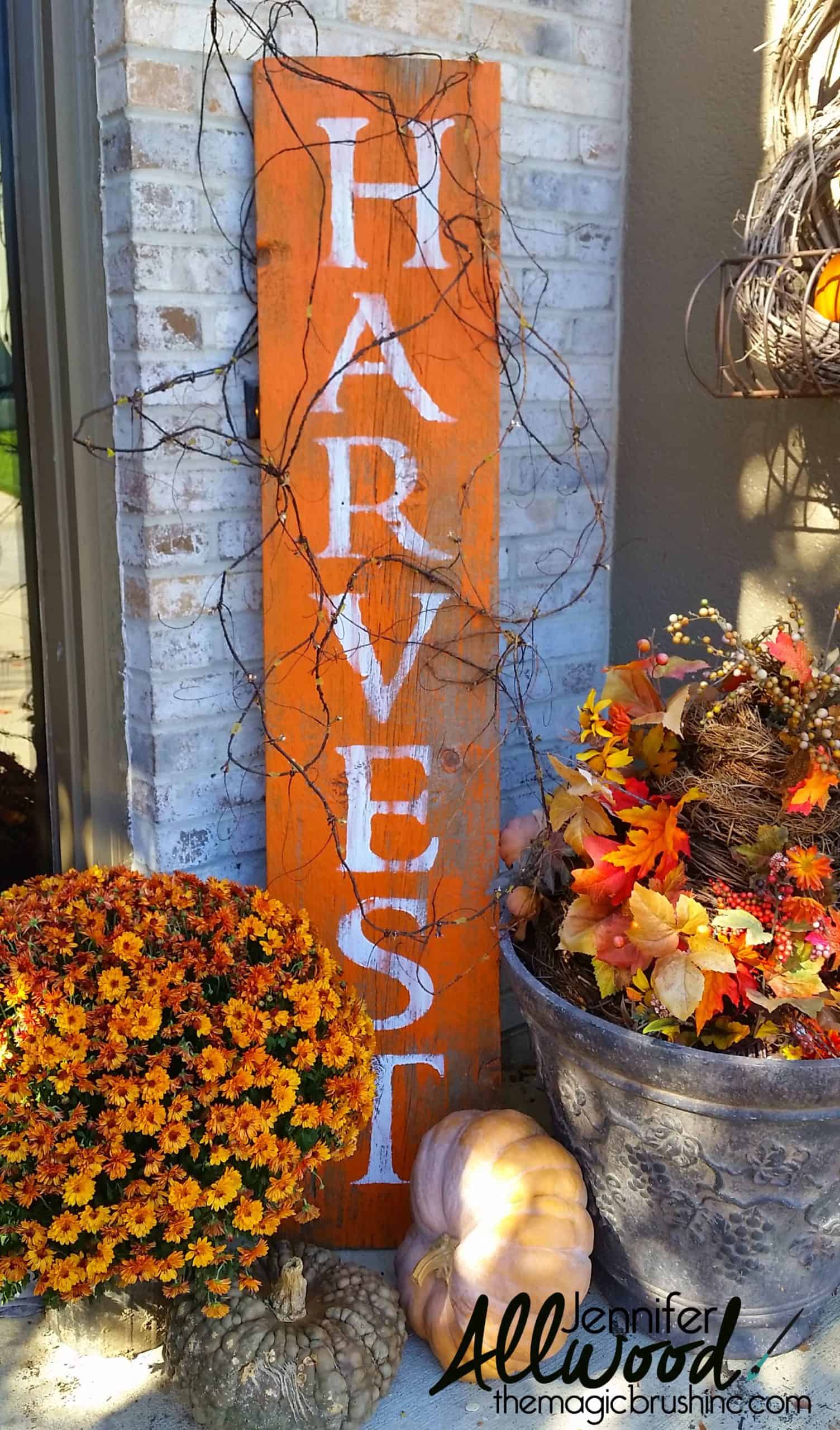 barnwood harvest sign scaled