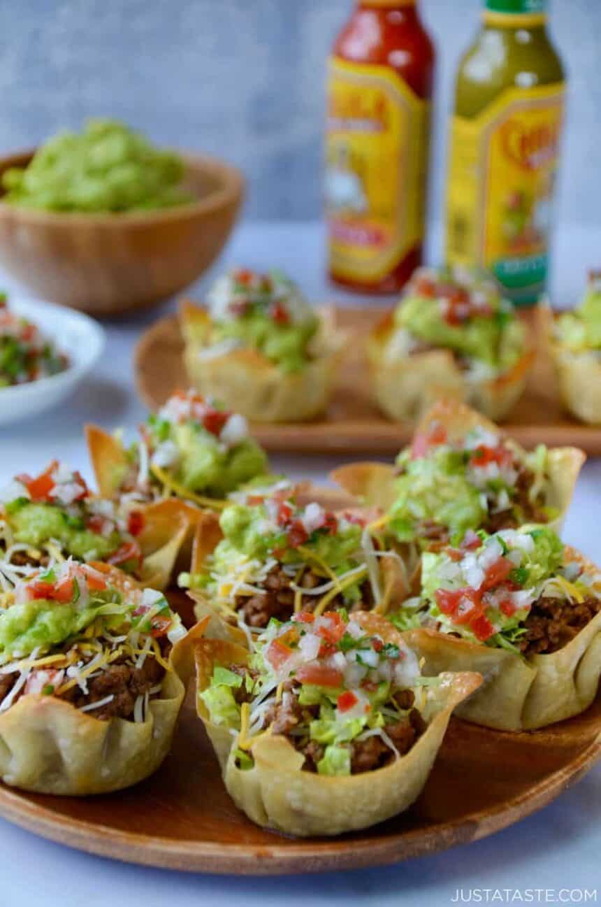 31 Best Super Bowl Party Food 35 easy taco salad cups