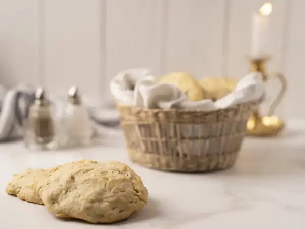 image 12807 - Finally! A pastry to enjoy during a meal! Dinner Scones let you get a bit of that fluffiness and buttery-ness you love in a snack, but with an added bit of tangy scallions to make it dinnertime appropriate. Perfect to serve along with something saucy, Dinner Scones help make sure that all your pastry cravings are cured!