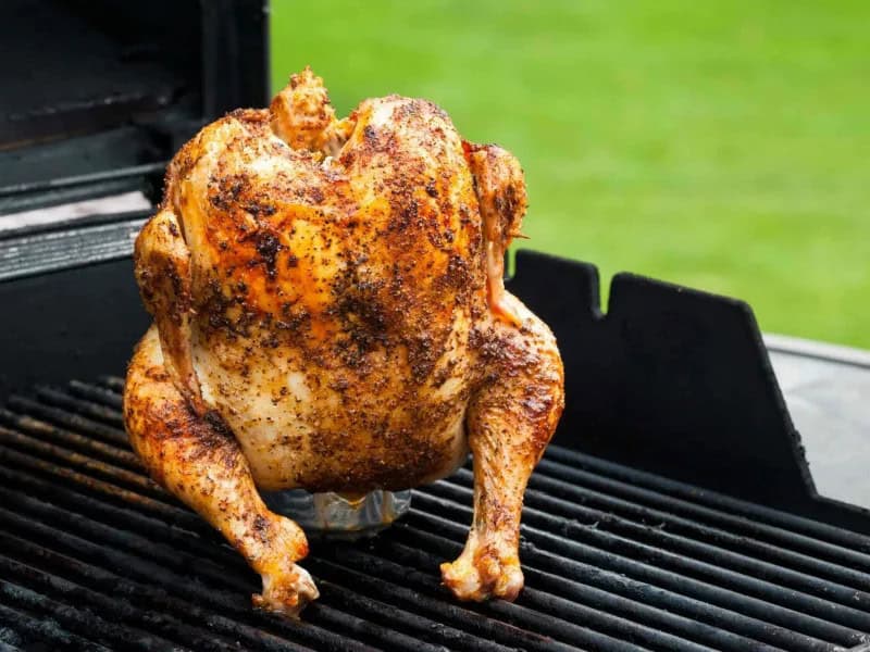 image 14723 - A proper barbeque needs a great chicken, and we can’t think of a better grilled chicken than Beer Can Chicken! The hoppy flavor of the beer moistens the chicken as it grills to ensure it stays juicy and the dry rub makes sure it’s extremely tasty. Beer Can Chicken is an example of backyard cooking that results in a beautiful meal!