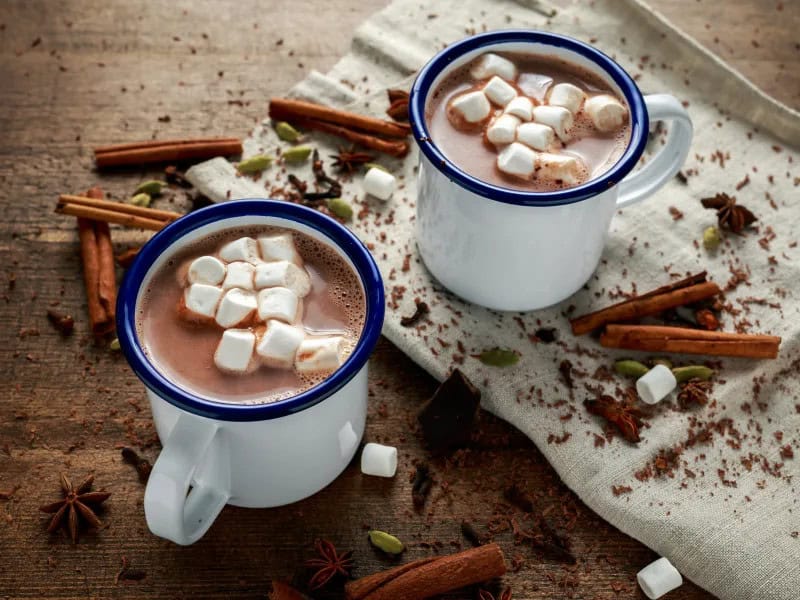 image 22031 - Slow Cooker Hot Chocolate is the ultimate in hands-off hot chocolate making without compromising quality! Making hot chocolate in the slow cooker allows the rich chocolate to melt into the creamy drink, creating a smoother, creamier drink that warms your soul and makes your tastebuds happy! It's sweet and deeply, incredibly chocolatey, ready for a sprinkle of marshmallows for the full hot chocolate experience. Slow Cooker Hot Chocolate will be how you prepare your favorite winter drink from now on!