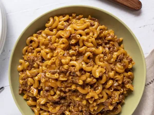 image 5481 - For every box in the supermarket, there's another way to get the same flavors with ease, without the box! That's the case with this Copycat Hamburger Helper®; the cheesy, beefy, tender, hearty meal that, thanks to the pressure cooker, arrives on the table in less than 30 minutes. It's a crowd-pleaser for sure, and one that really makes the most of hamburger meat! Copycat Hamburger Helper proves once again that you just can't beat home cooking!