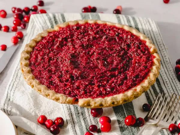 image 6689 - Don't overlook this tasty seasonal treat! Truthfully, Cranberry Pie takes cranberry-lovin' to a whole new level and we have fallin' head over heels for it! Perched atop a homemade flaky pie crust, these delightfully and uniquely tart cranberries are expertly seasoned with orange zest, orange juice, some ginger, and a touch of vanilla, then baked until bubbly for the best cranberry presentation around. Good things take time and Cranberry Pie is worth every second; truth be told, it will disappear in a heartbeat! Don't you just love a good pie?!