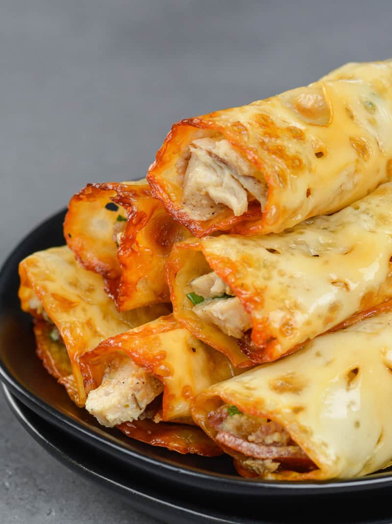 keto chicken bacon ranch taquitos 2