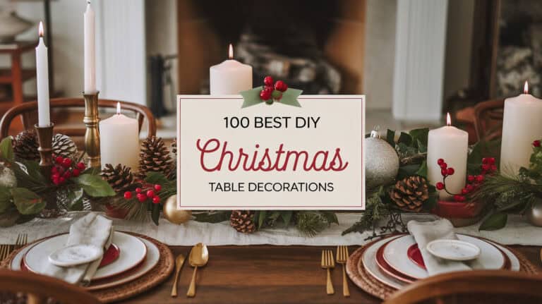 100 Best DIY Christmas Table Decorations - Creating a magical atmosphere for your Christmas table can be a delightful endeavor, filled with creativity and joy. DIY Christmas table decorations not only add a personal touch but also bring warmth and festive cheer to your gatherings. Whether you’re hosting an intimate family dinner or a lavish holiday party, the right decorations can transform your table into a winter wonderland.