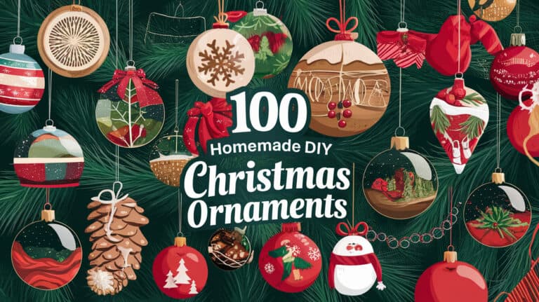 100 Homemade DIY Christmas Ornaments - Christmas is a time for family, celebration, and crafting cherished memories. Among the most treasured traditions is the creation of homemade DIY Christmas ornaments. These unique pieces not only add a personal touch to your holiday décor but also become sentimental keepsakes for years to come.